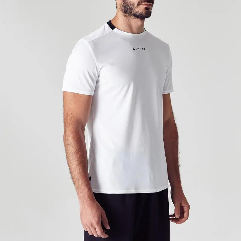 Camiseta De FĂștbol Adulto Kipsta F100 Blanca - Imagen 2