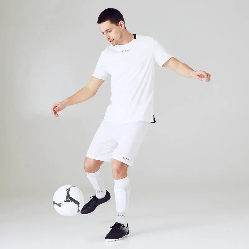 Camiseta De FĂștbol Adulto Kipsta F100 Blanca - Imagen 3