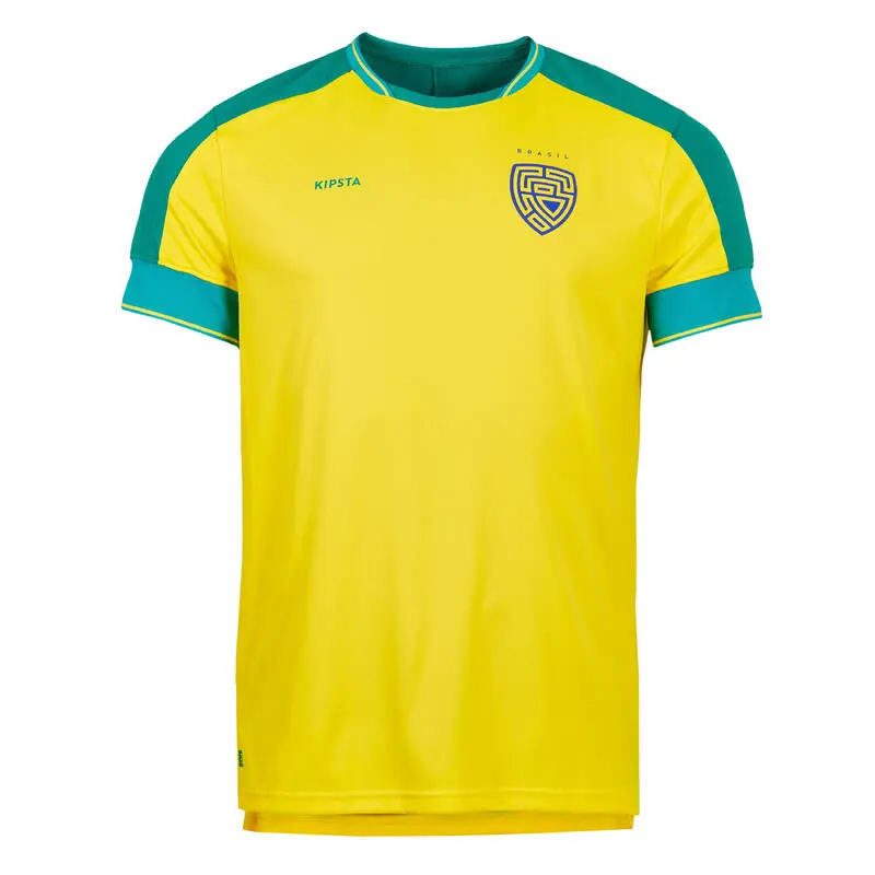 Camiseta De FĂștbol Brasil Adulto Kipsta F500 2022 - Imagen 5