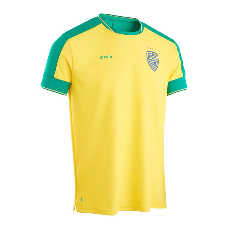 Camiseta De FĂștbol Brasil Adulto Kipsta F500 2022