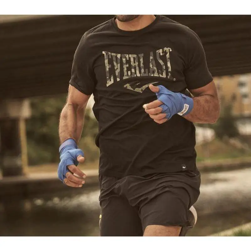 Camiseta Manga Corta EVERLAST Randall Negra - Imagen 4