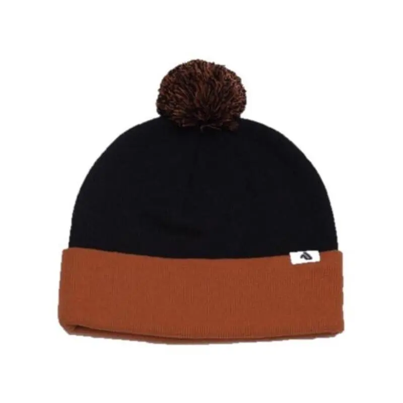 PACIFIC Gorro - 641K Pom-Pom Cuff Beanie (Negro)