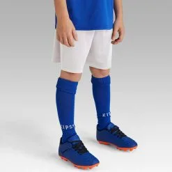 Pantalón Corto De Fútbol Niños Kipsta F100 Blanco