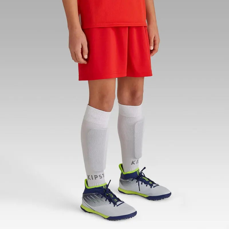 Pantalón Corto De Fútbol Niños Kipsta F100 Blanco - Imagen 6