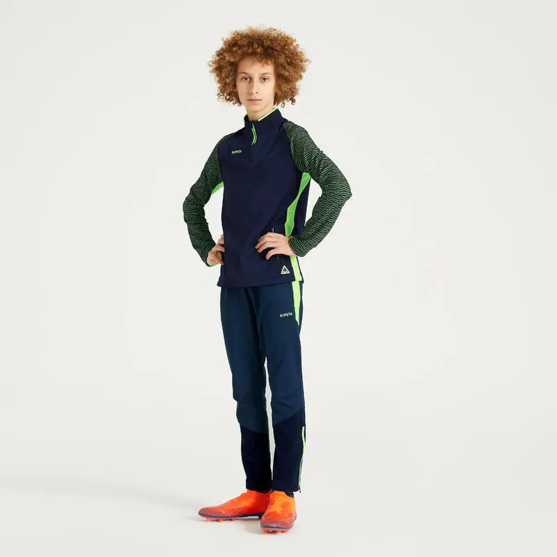 Kipsta Pantalón De Fútbol Niños CLR Azul Y Amarillo