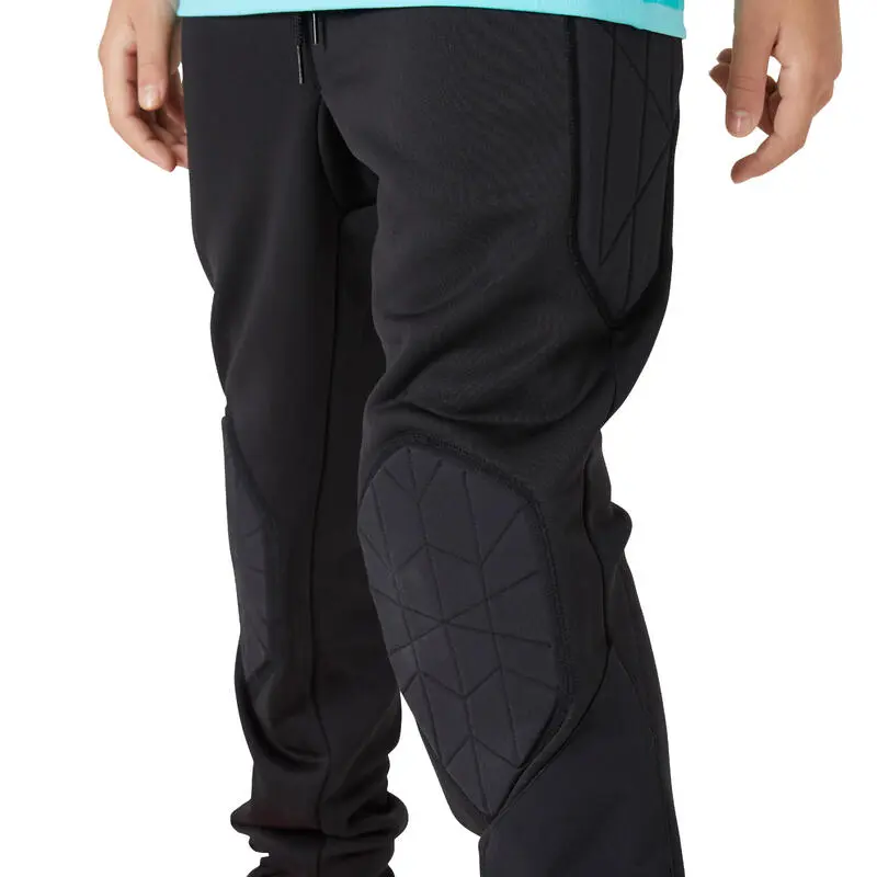 Pantalón De Portero De Fútbol Niños Kipsta F100 Negro - Imagen 2