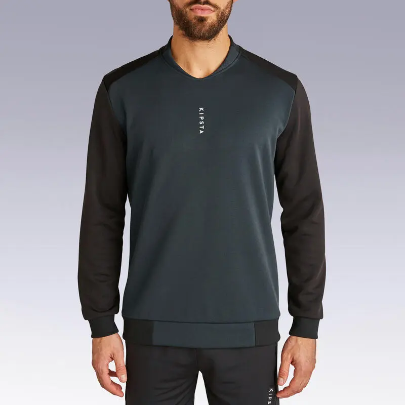 Sudadera FĂștbol Kipsta T100 Adulto Negro - Imagen 3