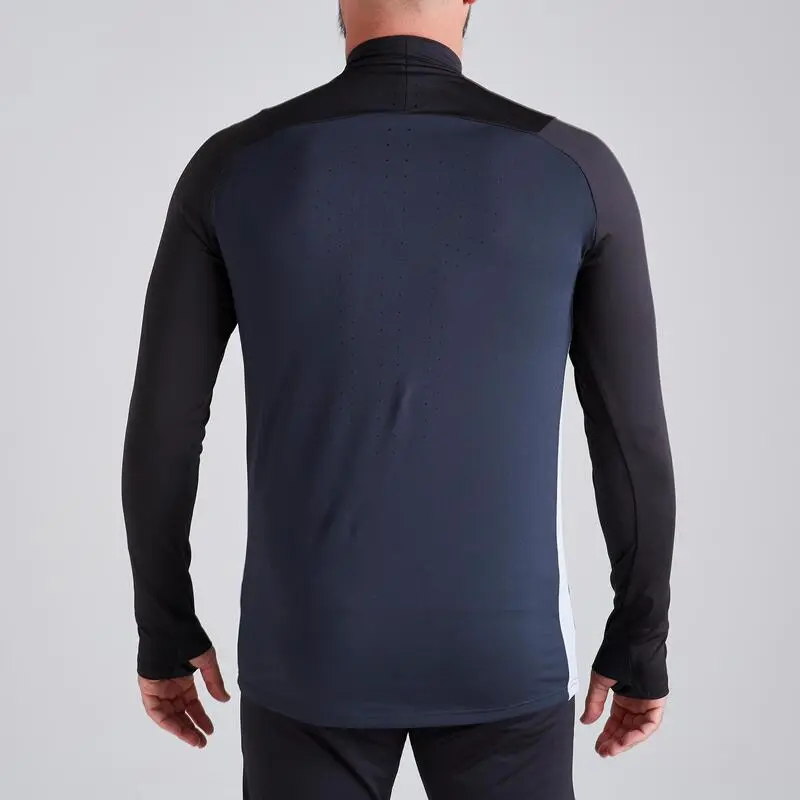 Sudadera FĂștbol Kipsta T500 Adulto Negro Carbono - Imagen 4