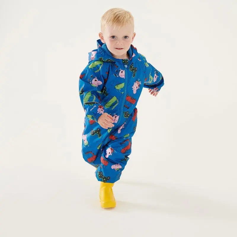 Regatta Traje Impermeable Pobble De Peppa Pig Coche Para Niños/Niñas Azul Imperial - Imagen 4